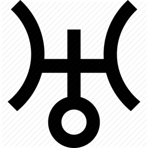 Uranus astrology symbol