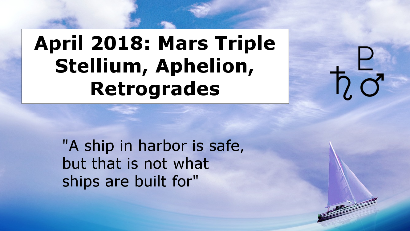 April 2018: Mars Triple Stellium, What Ships are Built For
